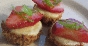 Strawberry Margarita Cheesecake Bites
