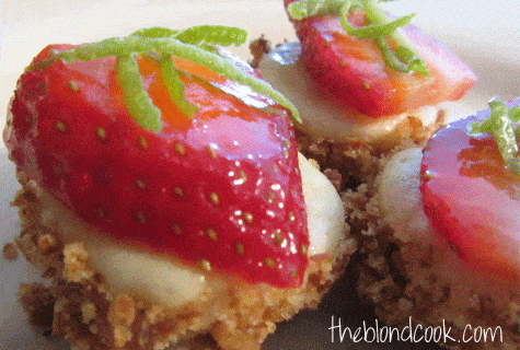 Strawberry Margarita Cheesecake Bites