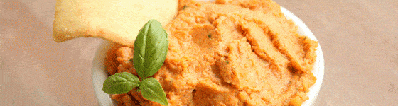 Sun-Dried Tomato Basil Hummus