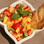 Tropical Salsa with Homemade Cinnamon Chips