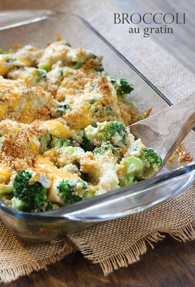 Broccoli Au Gratin | The Blond Cook
