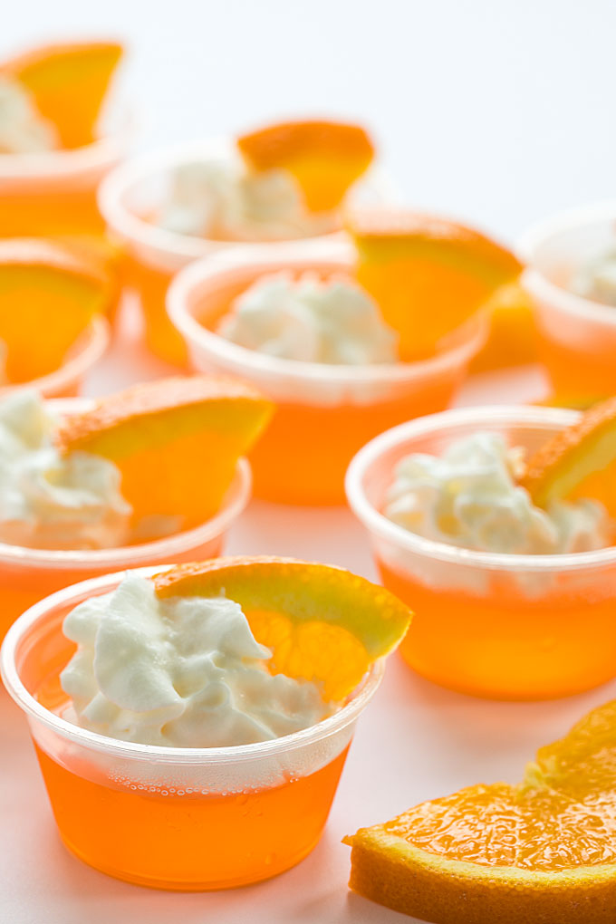 Orange Creamsicle Jello Shots | The Blond Cook
