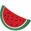 An emoji of a slice of watermelon.