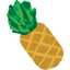 An emoji icon of a pineapple.