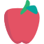 An emoji of a red apple.
