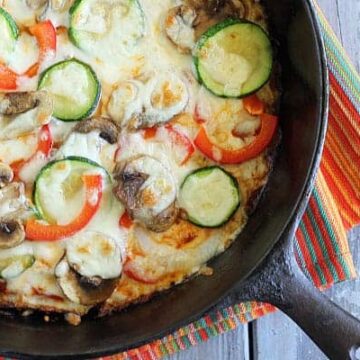 Summer Vegetable Pizza with a Cauliflower Crust
