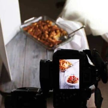 Food Photography Tips: Photographing French Toast Casserole