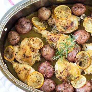 Lemon-Herb Chicken and Potatoes -- A simple and satisfying one pot dinner!