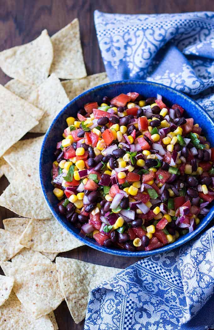 Black Bean Salsa | Healthy Super Bowl Recipes You Can Make For Game Day