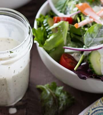 Homemade Buttermilk Ranch Dressing - With just a few ingredients, you can make the easiest and most flavorful ranch dressing!