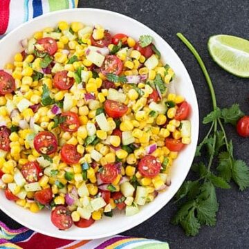 Corn, Tomato & Cucumber Salad | theblondcook.com