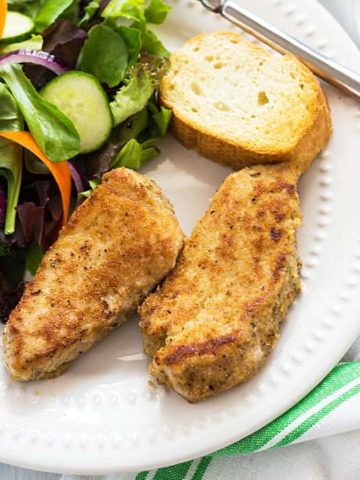 A crispy seasoned crust takes pork to a whole new level in these Parmesan Crusted Pork Medallions!