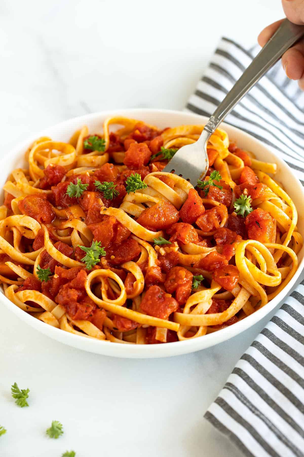 Pasta with Tomato Butter Sauce