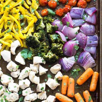 Sheet Pan Chicken and Vegetables - One pan perfectly seasoned chicken and healthy veggies!