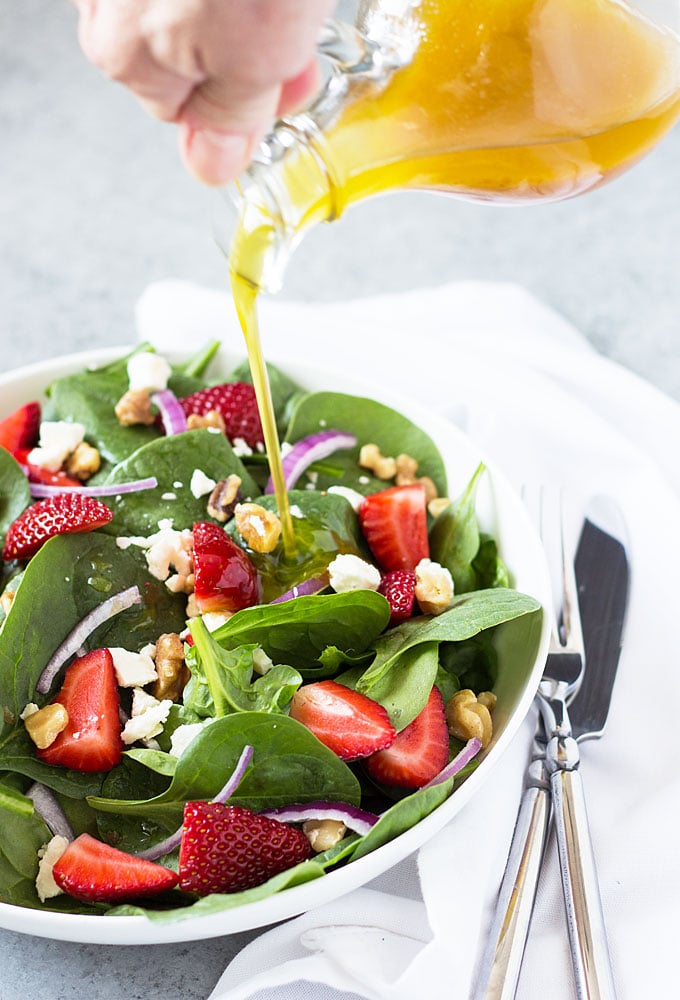 Strawberry Spinach Salad