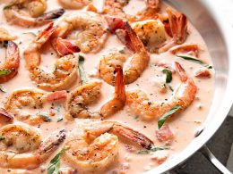 Shrimp In Tomato Basil Cream Sauce The Blond Cook