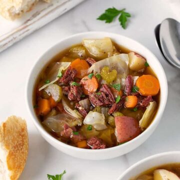 Easy Corned Beef and Cabbage Soup