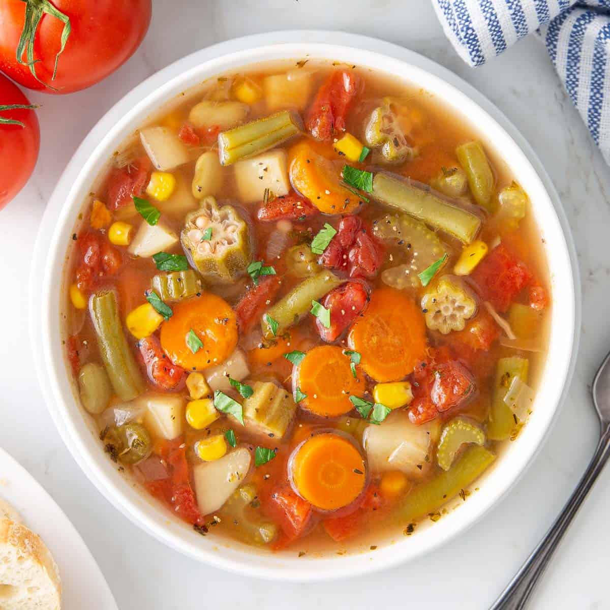 Veggie Soup Roasted Root Vegetable Soup Vegan GF Nourishing Amy